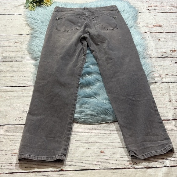 Anthropologie Pilcro The Borrowed Boyfriend Distressed Grey Jeans sz 26 - Picture 10 of 10